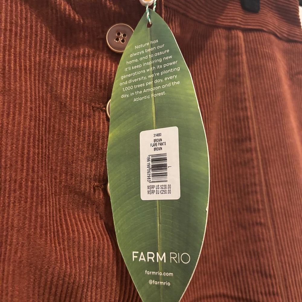 FARM Rio Rust Corduroy Pants - Picture 7 of 10